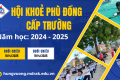 TRƯỜNG THCS HÙNG VƯƠNG TƯNG BỪNG TỔ CHỨC HỘI KHỎE PHÙ ĐỔNG CẤP TRƯỜNG NĂM HỌC 2024 – 2025